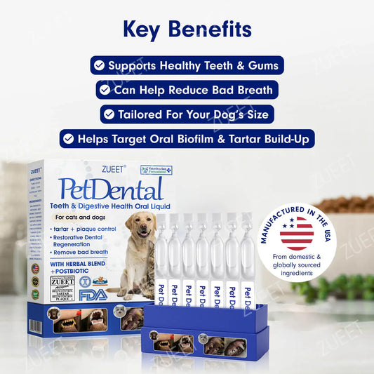 | 🎅Official US 🇺🇸 Store🎁 | ZUEET® Pet Teeth & Digestive Health Oral Liquid 🐱🐶 – Makes breath fresh & cleans dirty teeth (Recommended for cats & dogs) – Last day! 80% OFF!