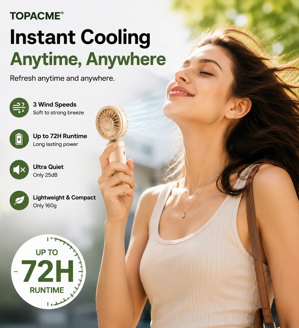 ❄️ TOPACME® Personal Cooling System – Instant refreshment for hot summer days 💨