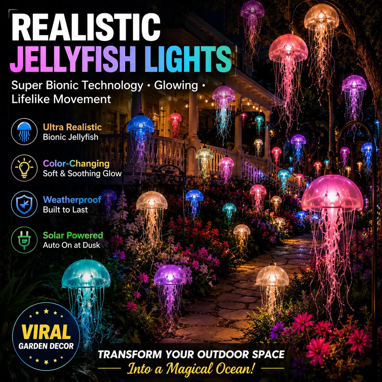 Topacme® Ultra-Realistic Bionic Jellyfish Light